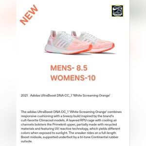 [M-8.5] Adidas UltraBoost DNA CC_1 ☆White Screaming Orange☆